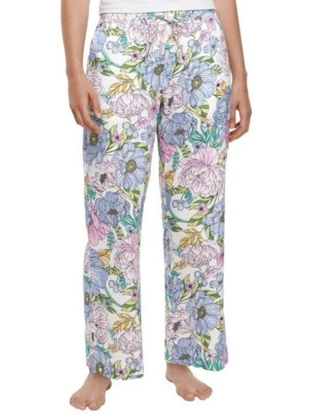 Gap Floral Cotton Pajama Pants Size L loungewear Comfy